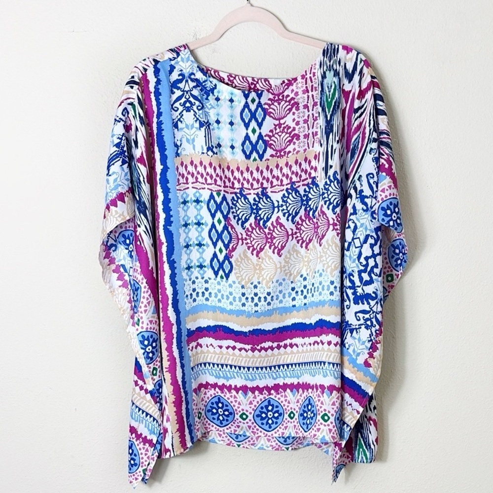 Chico’s Tunic Top Coverup Kimono Poncho Blouse size S/ M